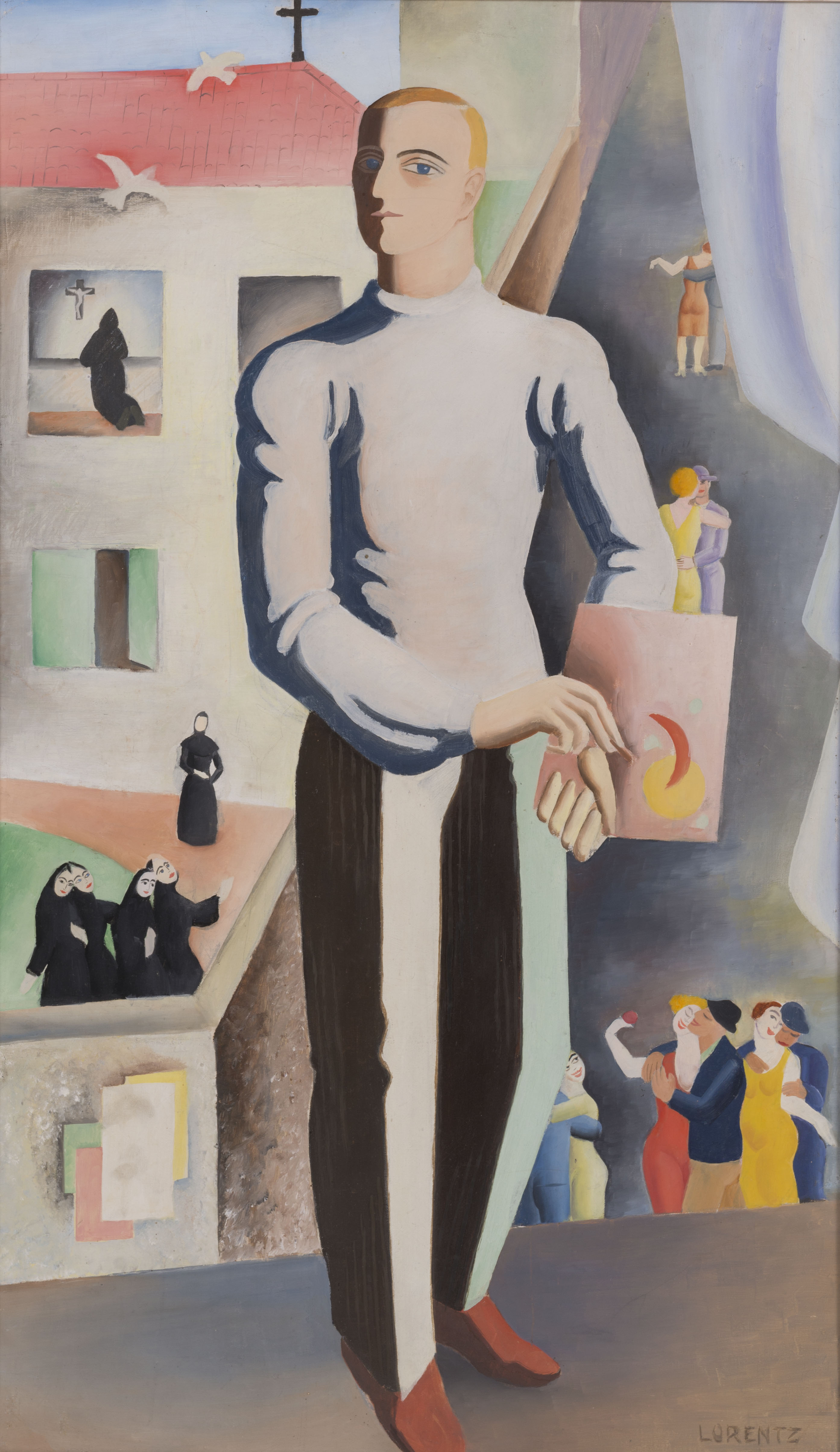 Waldemar Lorentzon, Målare i Paris (porträtt av Erik Olson), 1927. Mjellby konstmuseums samling. 